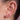 Pave & plain cuffed stud - The Piercery