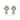 Bevel and Bead Gem Stud