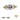 Solid Gold Hexagon Baguette and Prong Gem Stud