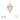 Solid Gold Geometric Baguette and Round Gem Prong Stud