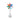 Rainbow Flower Marquise Belly Ring
