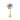 Rainbow Flower Marquise Belly Ring