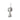 Vertical Helix Double Prong Dangle Stud
